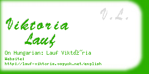 viktoria lauf business card